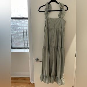 En saison green maxi dress